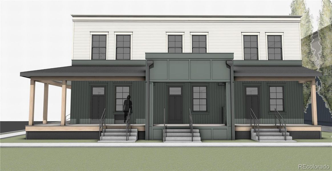 Front exterior of a new home in , Buena Vista, CO, highlighting curb appeal (Image 1).