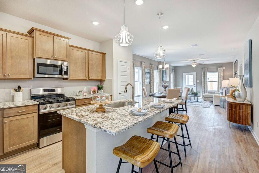 Furnished interior view inside a new home in Cobblestone Crossing Commons, Byron (Image 7).