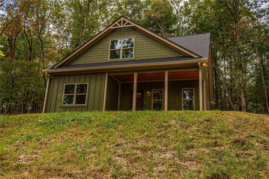 Exterior details and patio area of a home in , Dahlonega (Image 28).
