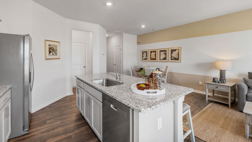 Furnished interior view inside a new home in Tanglewood Townes, Greenville (Image 9).