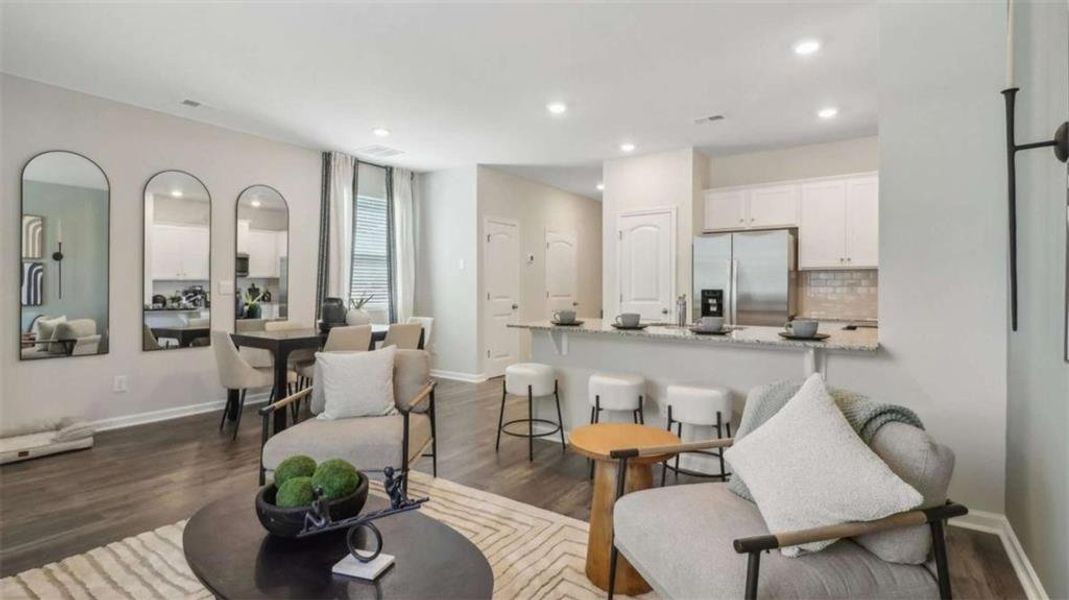 Furnished interior view inside a new home in Wellington Park, Lithonia (Image 30).