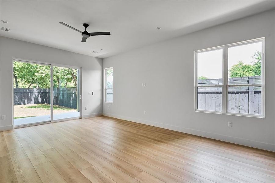 Wide open space in living room