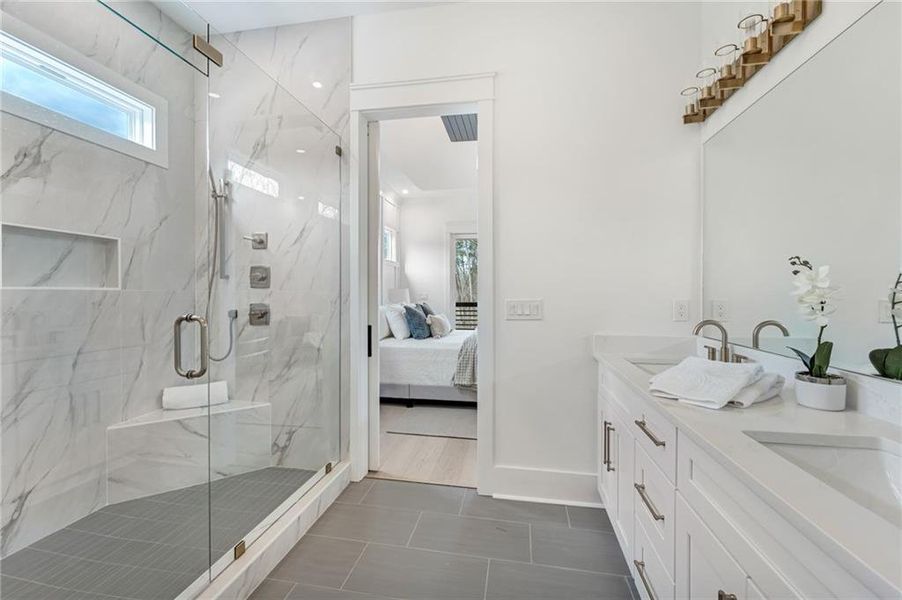 Furnished interior view inside a new home in , Cumming (Image 42).