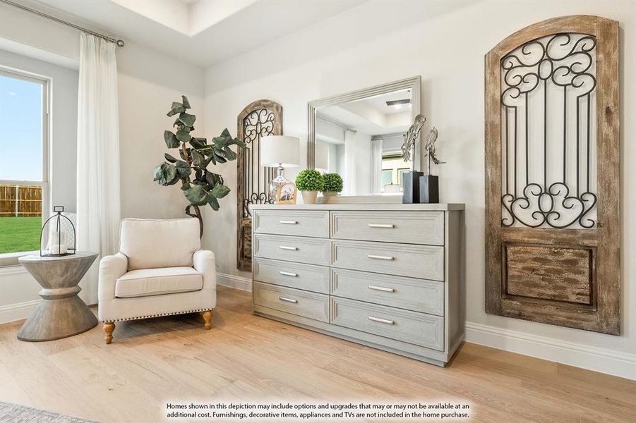 Furnished interior view inside a new home in Sunrise at Garden Valley, Waxahachie (Image 18).