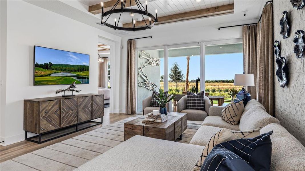 Furnished interior view inside a new home in Cresswind at Lake Harris, Tavares (Image 7). Furnished interior view inside a new home in Cresswind at Lake Harris, Tavares (Image 7).