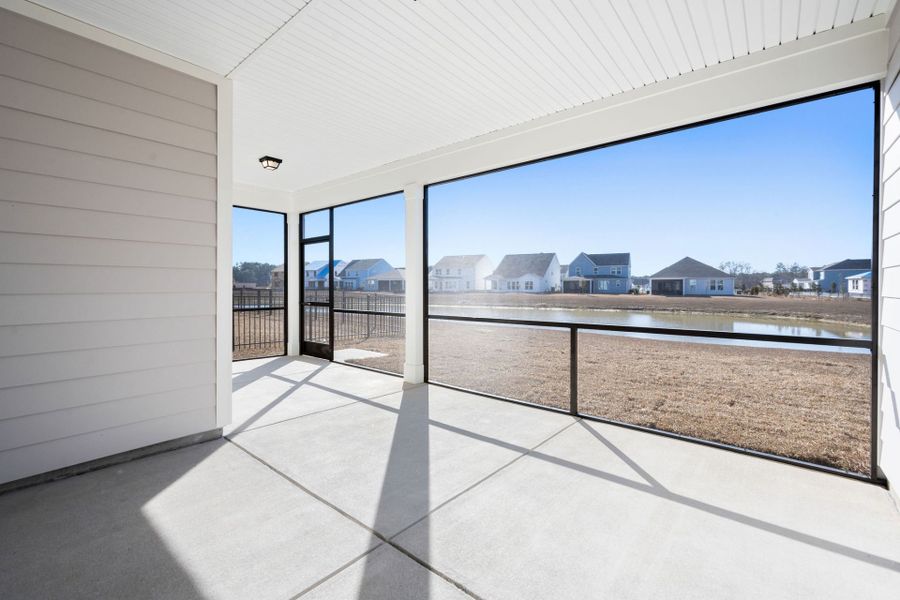 Exterior details and patio area of a home in Midpoint at New Riverside, Bluffton (Image 3).