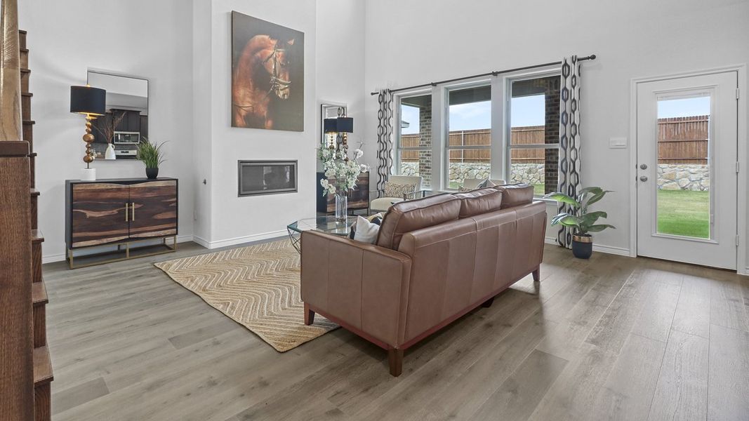 Furnished interior view inside a new home in The Woods at Lindsey Place, Anna (Image 5).