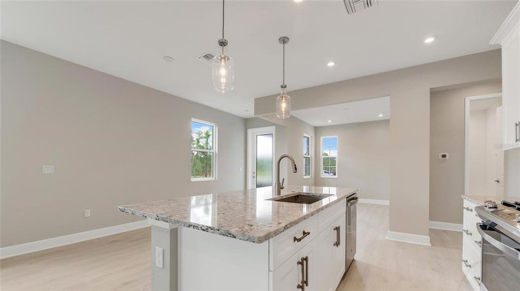 Kitchen into Dining Area