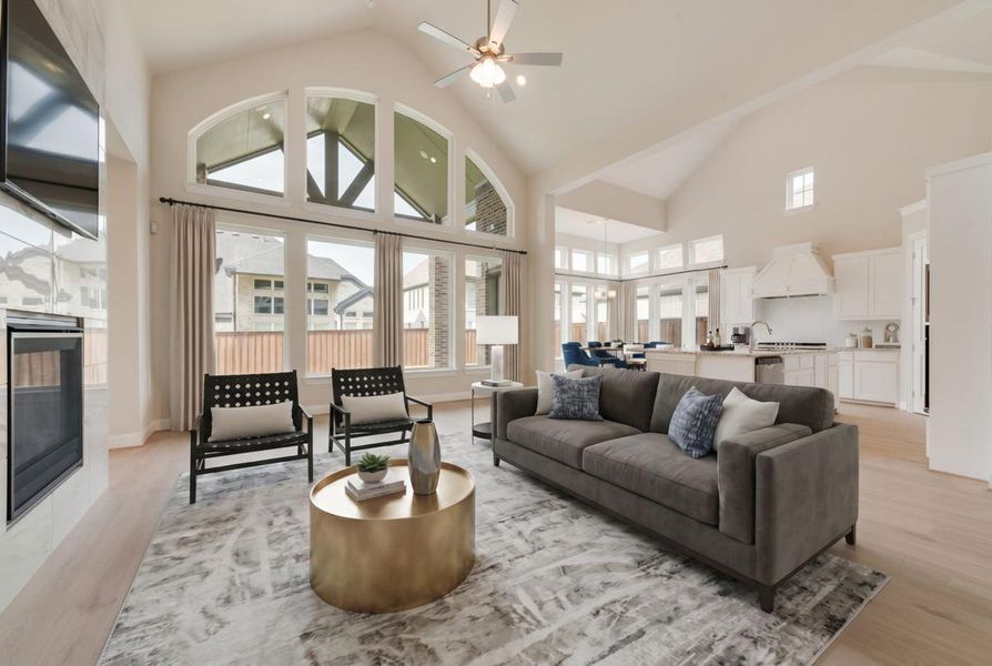 Furnished interior view inside a new home in Somercrest, Midlothian (Image 7).
