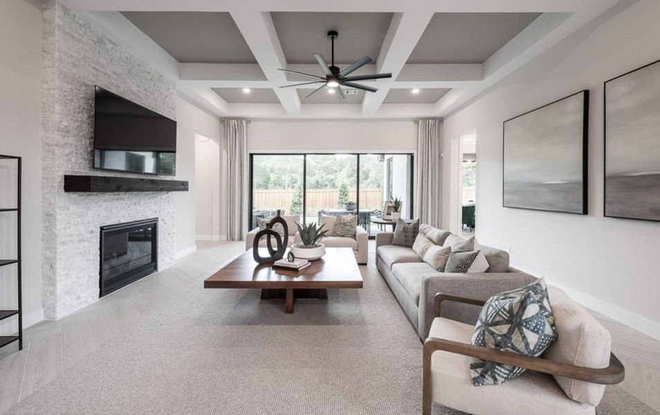 Furnished interior view inside a new home in Sienna 80′, Missouri City (Image 5).