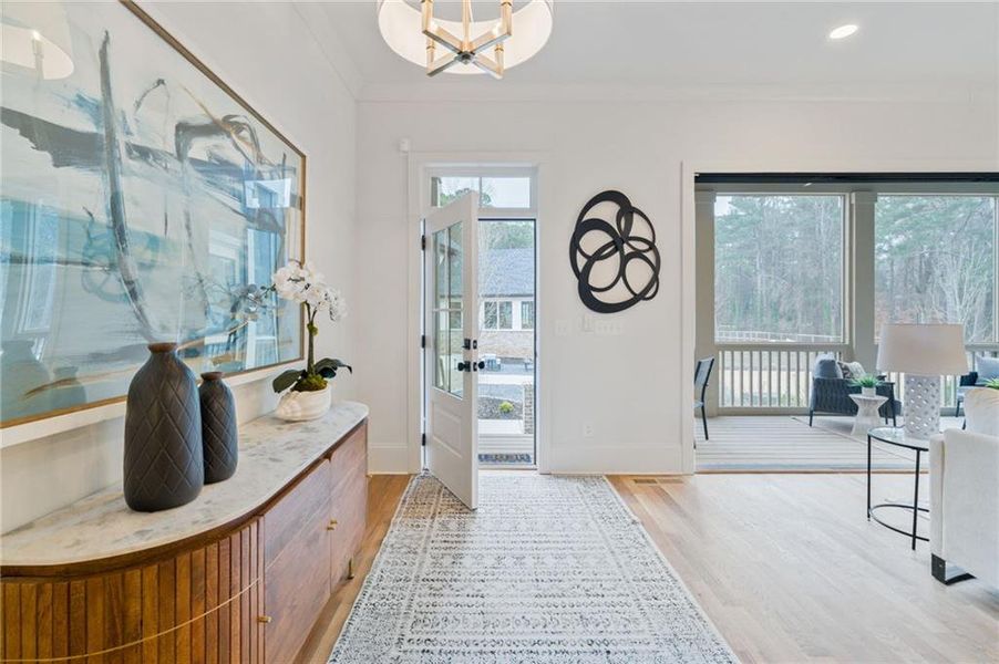 Furnished interior view inside a new home in Pendergrast Farm, Atlanta (Image 19).