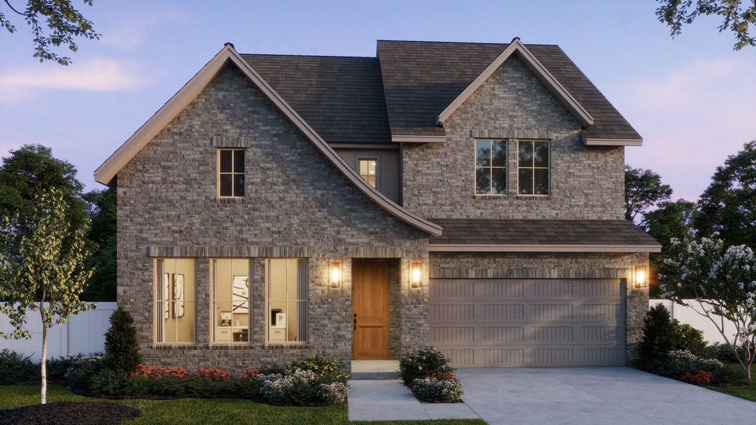 Representative exterior photo of a completed home built from the Sophie by Normandy Homes in Cross Creek Meadows 55' & 60' Series, Celina, TX (Image 2). Representative exterior photo of a completed home built from the Sophie by Normandy Homes in Cross Creek Meadows 55' & 60' Series, Celina, TX (Image 2).