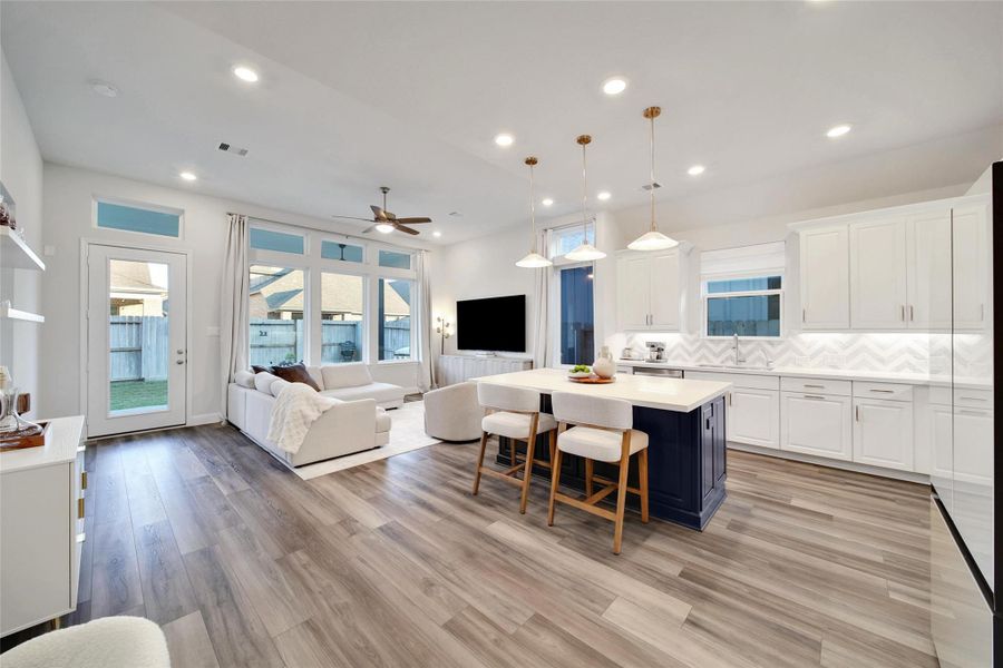 Furnished interior view inside a new home in The Highlands: Highland Duets, Porter (Image 11). Furnished interior view inside a new home in The Highlands: Highland Duets, Porter (Image 11).