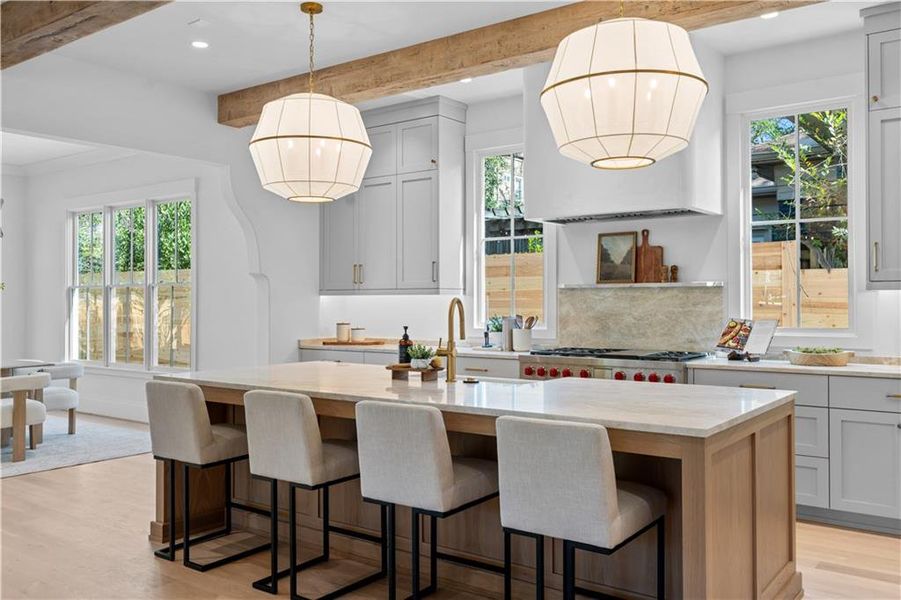 Furnished interior view inside a new home in , Atlanta (Image 35).