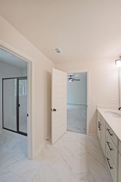 Furnished interior view inside a new home in , Dahlonega (Image 8).