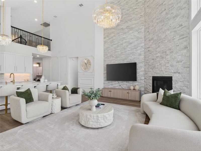 Furnished interior view inside a new home in , Wylie (Image 26).