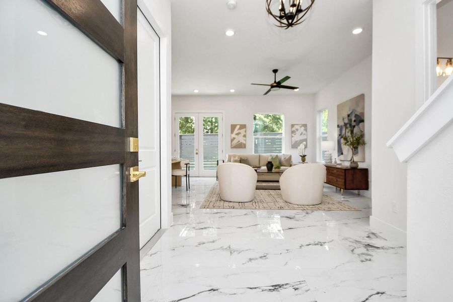 Furnished interior view inside a new home in , Houston (Image 38). Furnished interior view inside a new home in , Houston (Image 38).