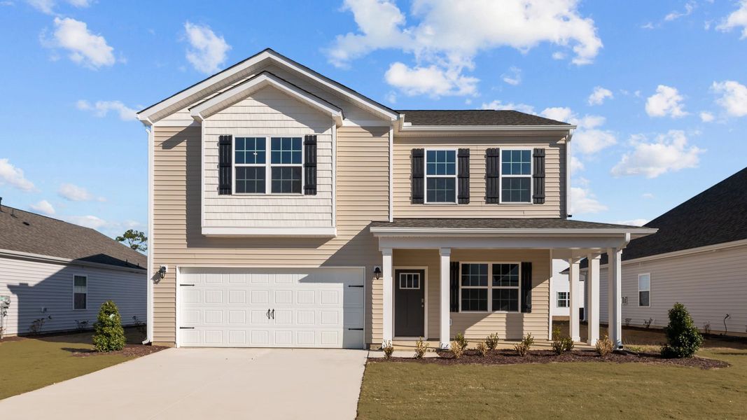 Representative exterior photo of a completed home built from the PENWELL by D.R. Horton in West New Bern, New Bern, NC (Image 2).