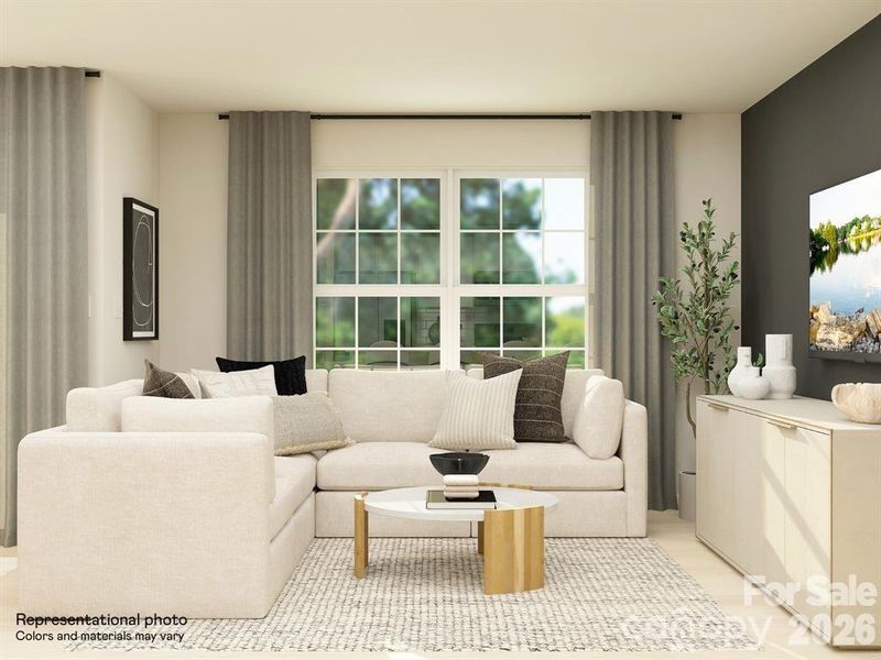 Furnished interior view inside a new home in River Ridge Townes, Charlotte (Image 7).