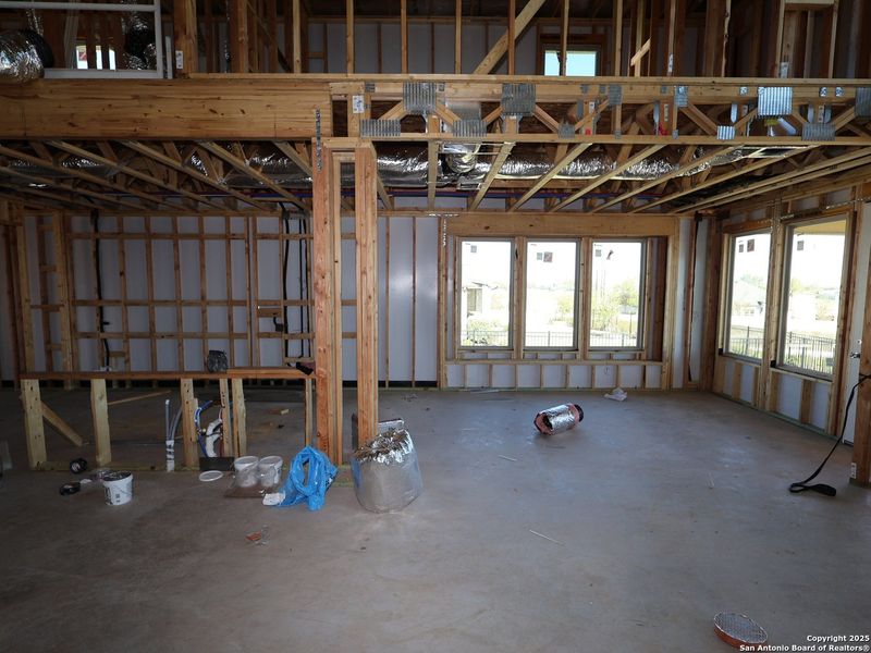 In-progress construction of a new home in Everly Estates, San Antonio, TX (Image 14). In-progress construction of a new home in Everly Estates, San Antonio, TX (Image 14).