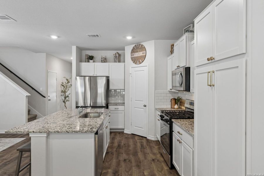Furnished interior view inside a new home in Brookstone Creek, San Antonio (Image 20).