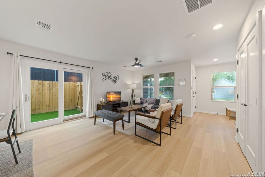Furnished interior view inside a new home in , San Antonio (Image 14). Furnished interior view inside a new home in , San Antonio (Image 14).