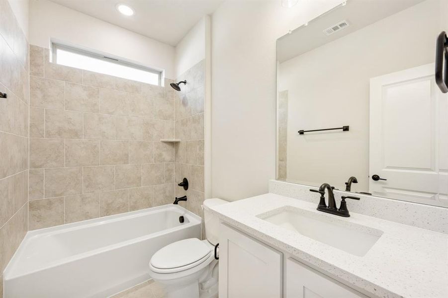 Furnished interior view inside a new home in Woodstone, Providence Village (Image 7).