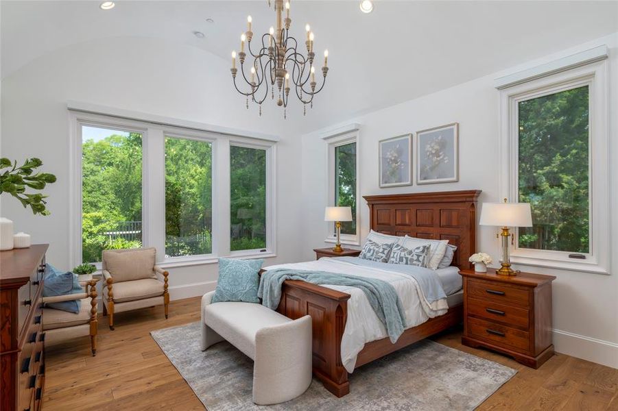 Electric shades on windows Electric shades on windows