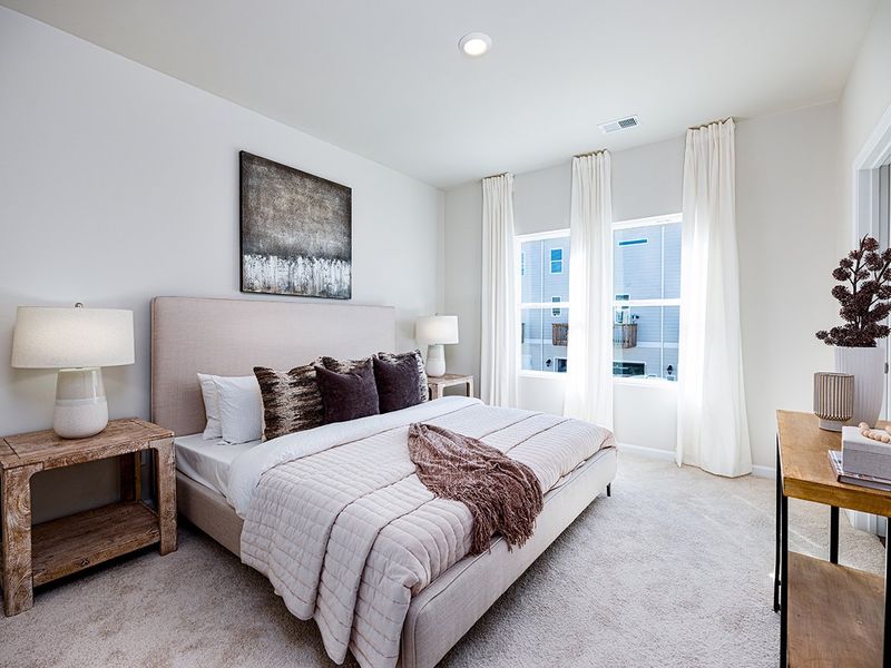 Representative furnished interior of a home built from the Watkins by Brookline Homes in The Crossing at Cramerton Mills, Gastonia (Image 9).