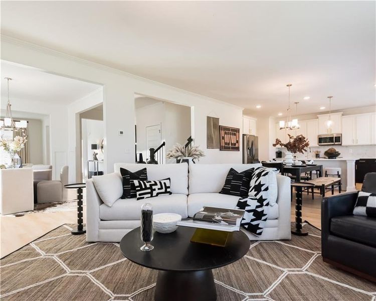 Furnished interior view inside a new home in Stratford Square, Lawrenceville (Image 30).