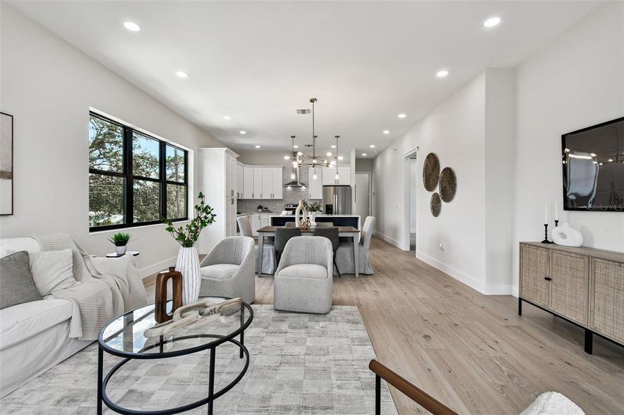 Furnished interior view inside a new home in , St. Petersburg (Image 51).