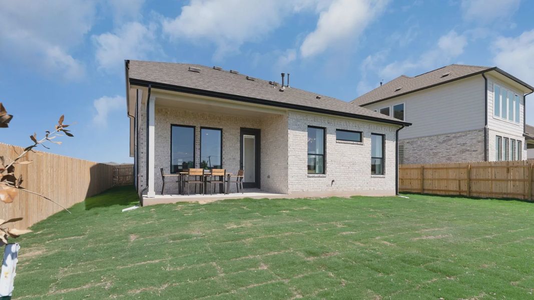 Representative exterior details of a home built from the Leilana by Chesmar Homes in The Grove at Blackhawk, Pflugerville (Image 20). Representative exterior details of a home built from the Leilana by Chesmar Homes in The Grove at Blackhawk, Pflugerville (Image 20).