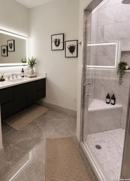 Furnished interior view inside a new home in , San Antonio (Image 10).