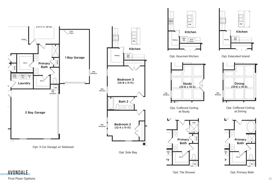 2D floor plan layout for the Avondale by DRB Homes in McClure Farms, Columbia, TN (Image 5). 2D floor plan layout for the Avondale by DRB Homes in McClure Farms, Columbia, TN (Image 5).