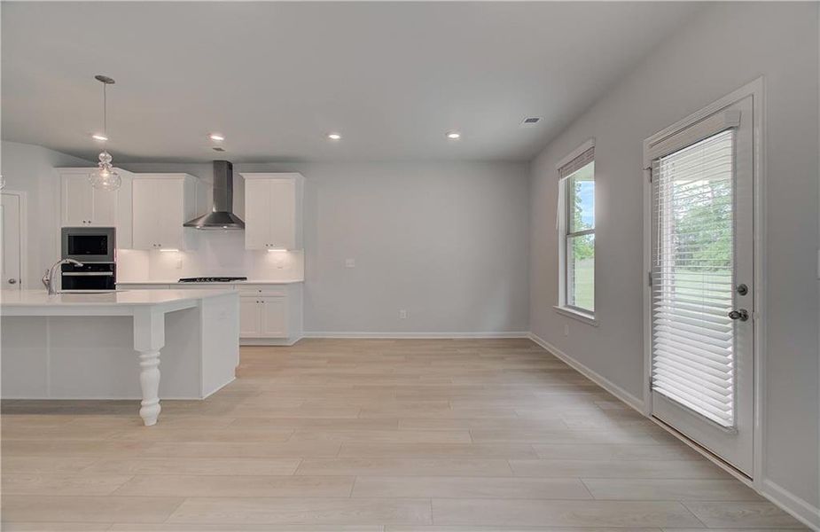 Furnished interior view inside a new home in Cambria at Traditions, Hampton (Image 5).