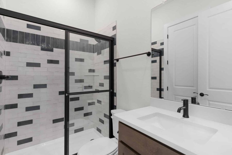 Furnished interior view inside a new home in The Grove at Blackhawk, Pflugerville (Image 8).