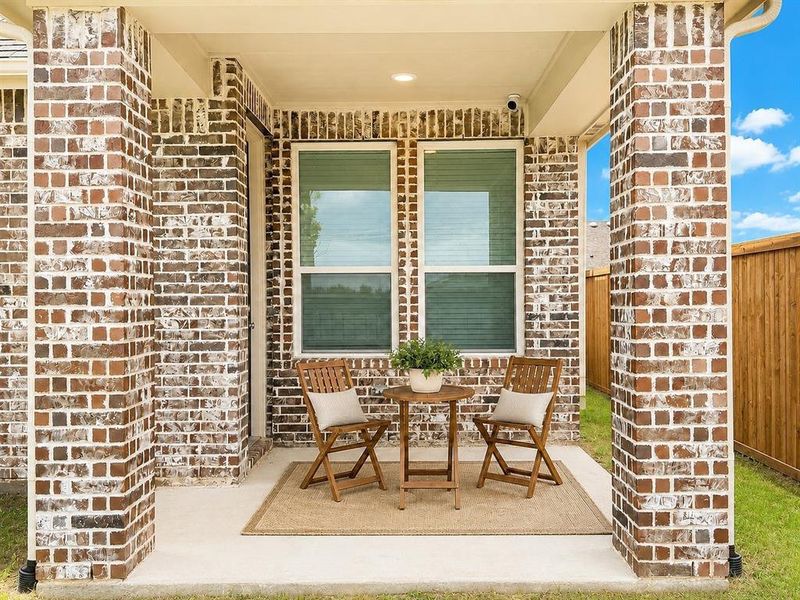 Exterior details and patio area of a home in Bel Air Village, Sherman (Image 3). Exterior details and patio area of a home in Bel Air Village, Sherman (Image 3).