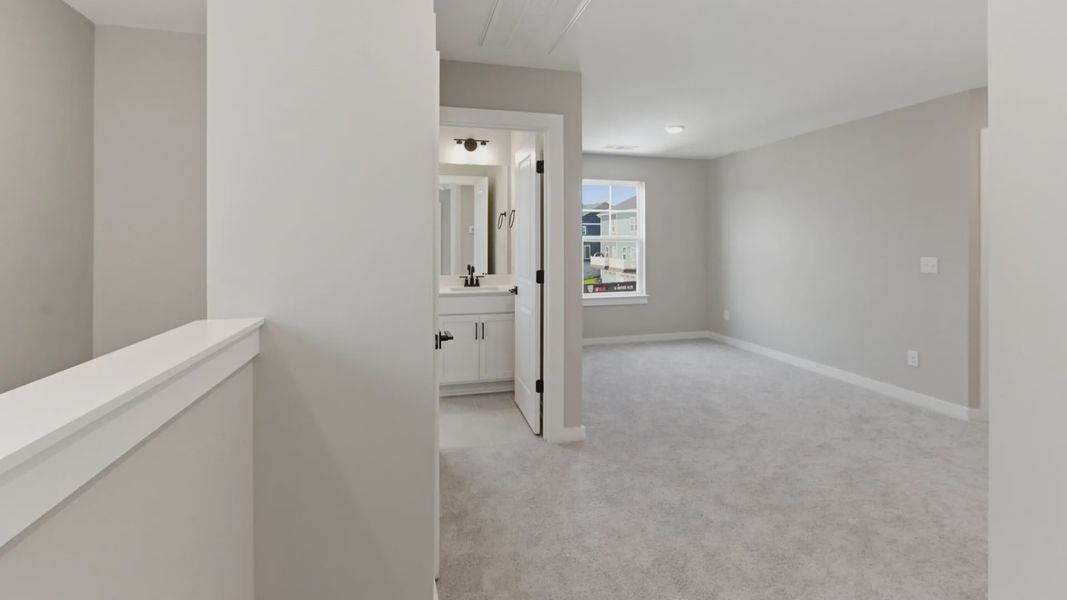 Loft area with access to bathroom