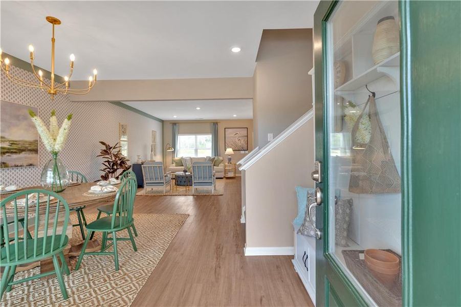 Furnished interior view inside a new home in , Rockmart (Image 30).