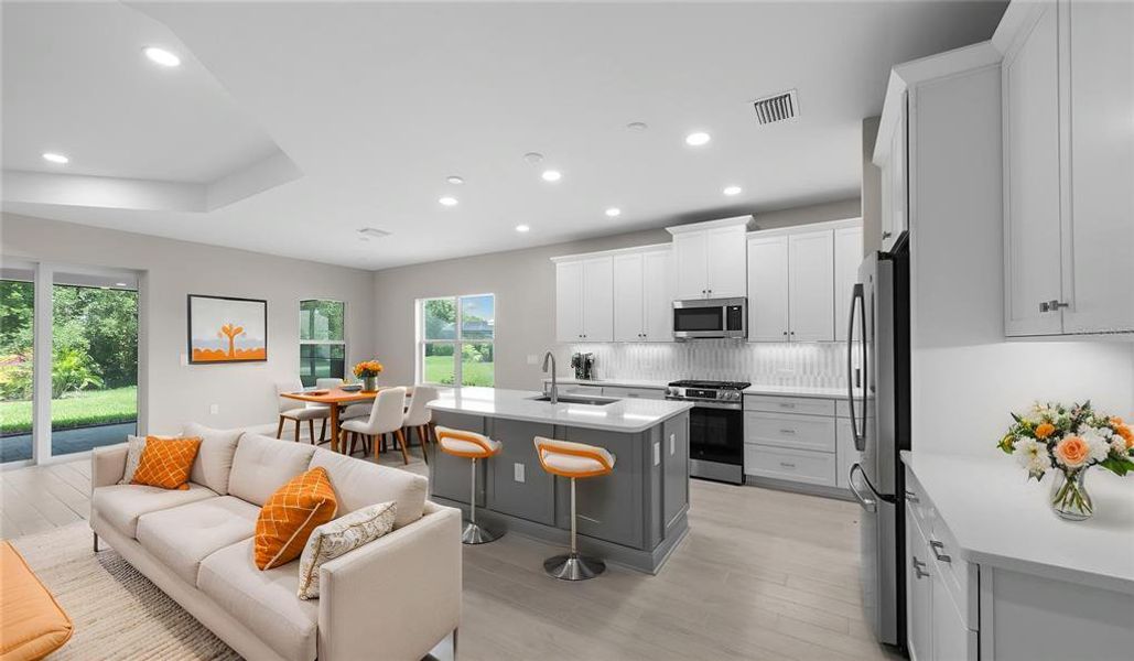 Furnished interior view inside a new home in , Fort Myers (Image 6).