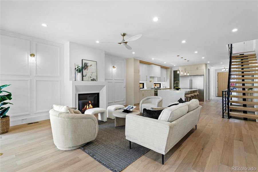 Furnished interior view inside a new home in , Denver (Image 22).