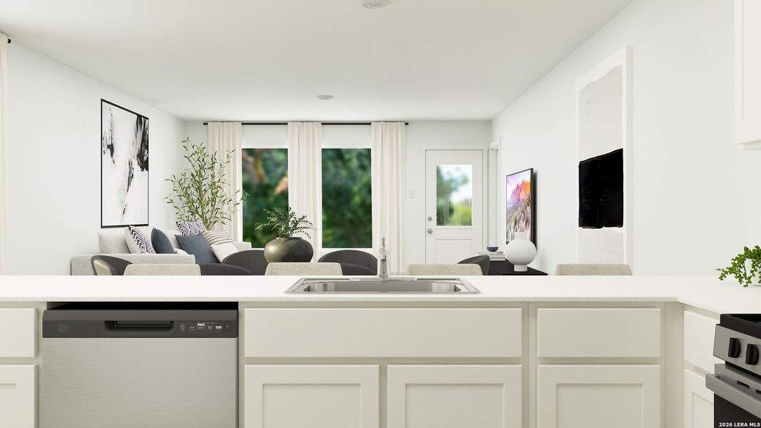 Furnished interior view inside a new home in , San Antonio (Image 13).