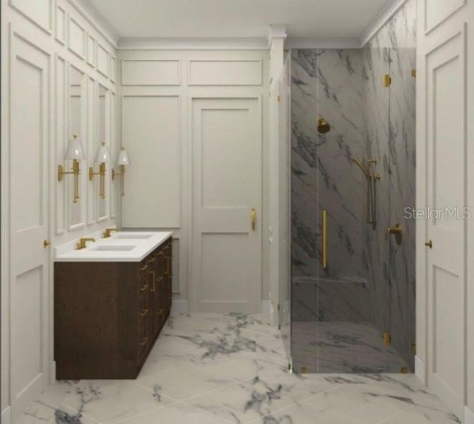 Furnished interior view inside a new home in , Orlando (Image 13). Furnished interior view inside a new home in , Orlando (Image 13).