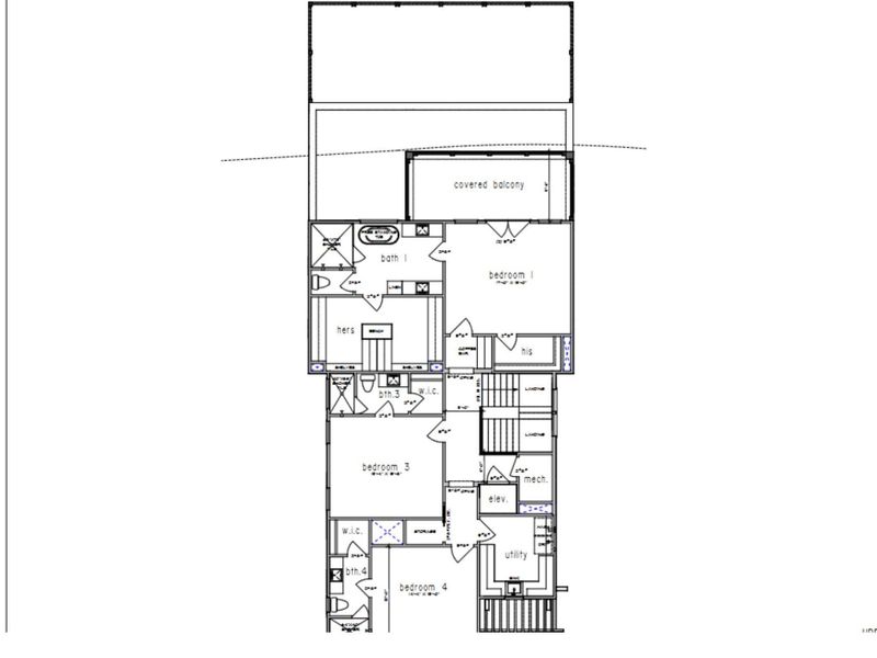 2D floor plan layout of this home in , Tiki Island, TX (Image 4).
