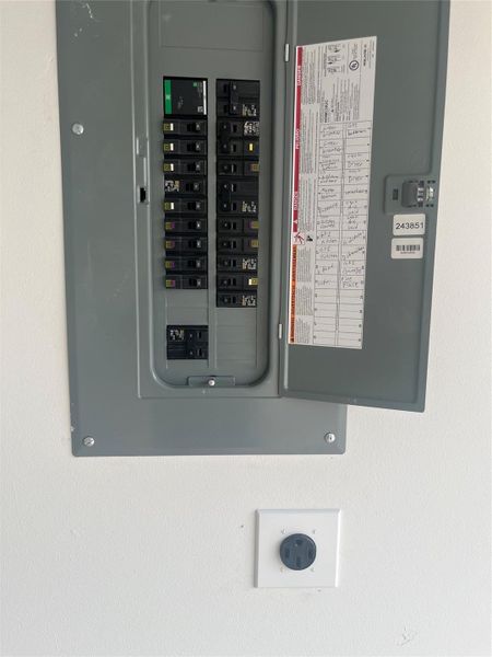 8006 Cora St electrical box in garage