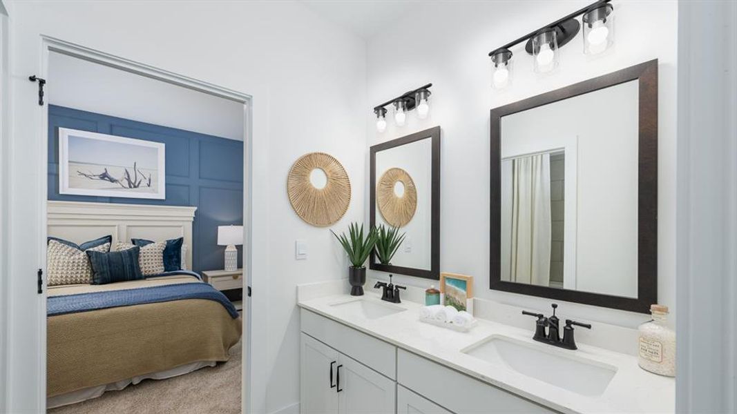 Furnished interior view inside a new home in The Village at Sandy Plains, Marietta (Image 42).