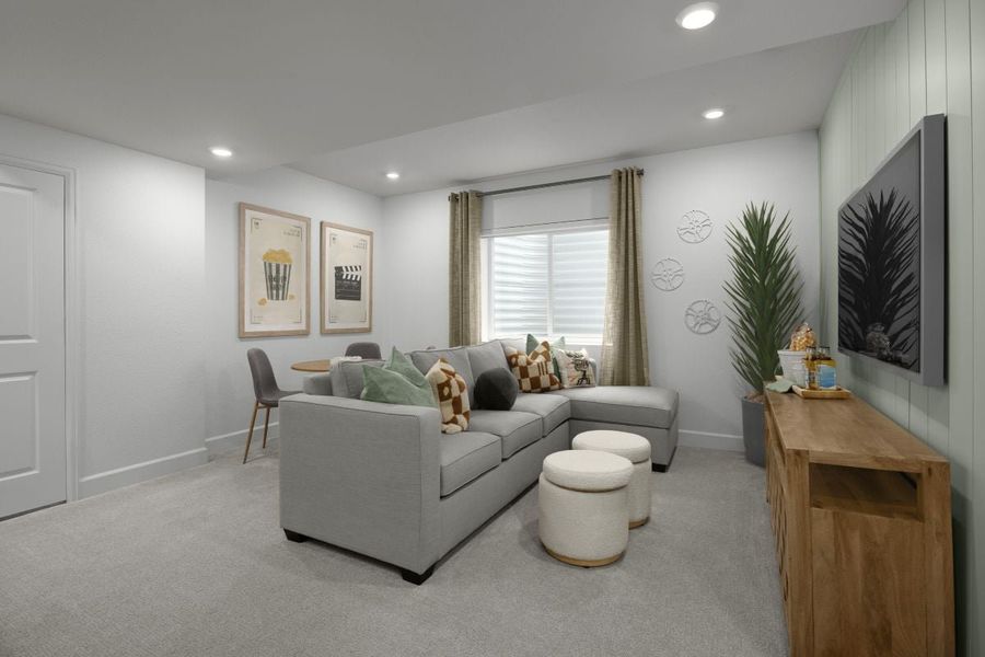 Representative furnished interior of a home built from the 1762 Modeled by KB Home in Windler Wildflower, Aurora (Image 15).