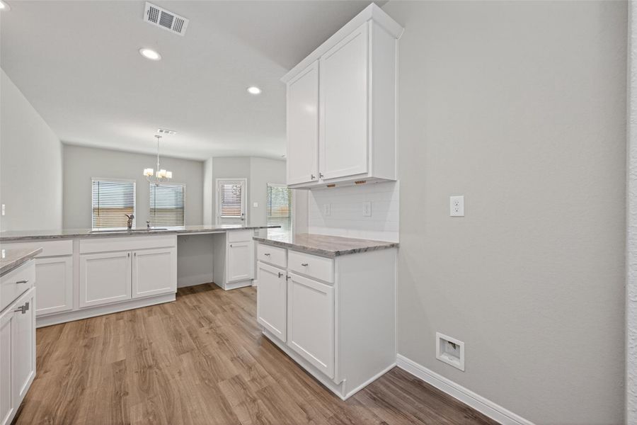Furnished interior view inside a new home in Woodland Lakes, Houston (Image 9).