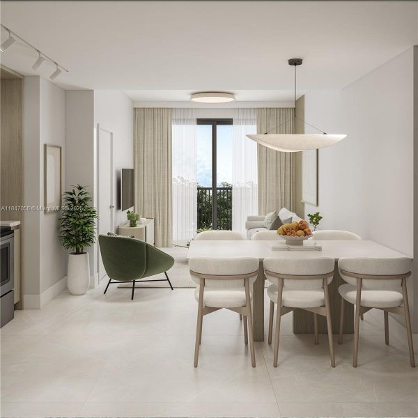 Furnished interior view inside a new home in , Miami (Image 4). Furnished interior view inside a new home in , Miami (Image 4).