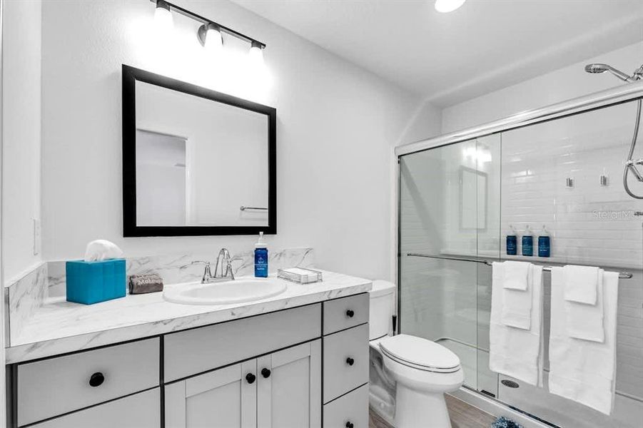 Furnished interior view inside a new home in , The Villages (Image 21).
